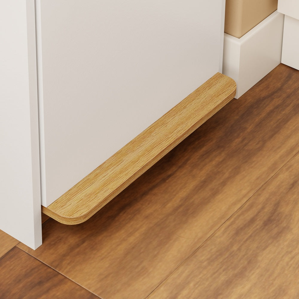 SoBuy FSB112-WN, Tilt Out Rubbish Bin Cabinet for 2 Bins, Narrow, White, 35x25x101.7cm - view 6