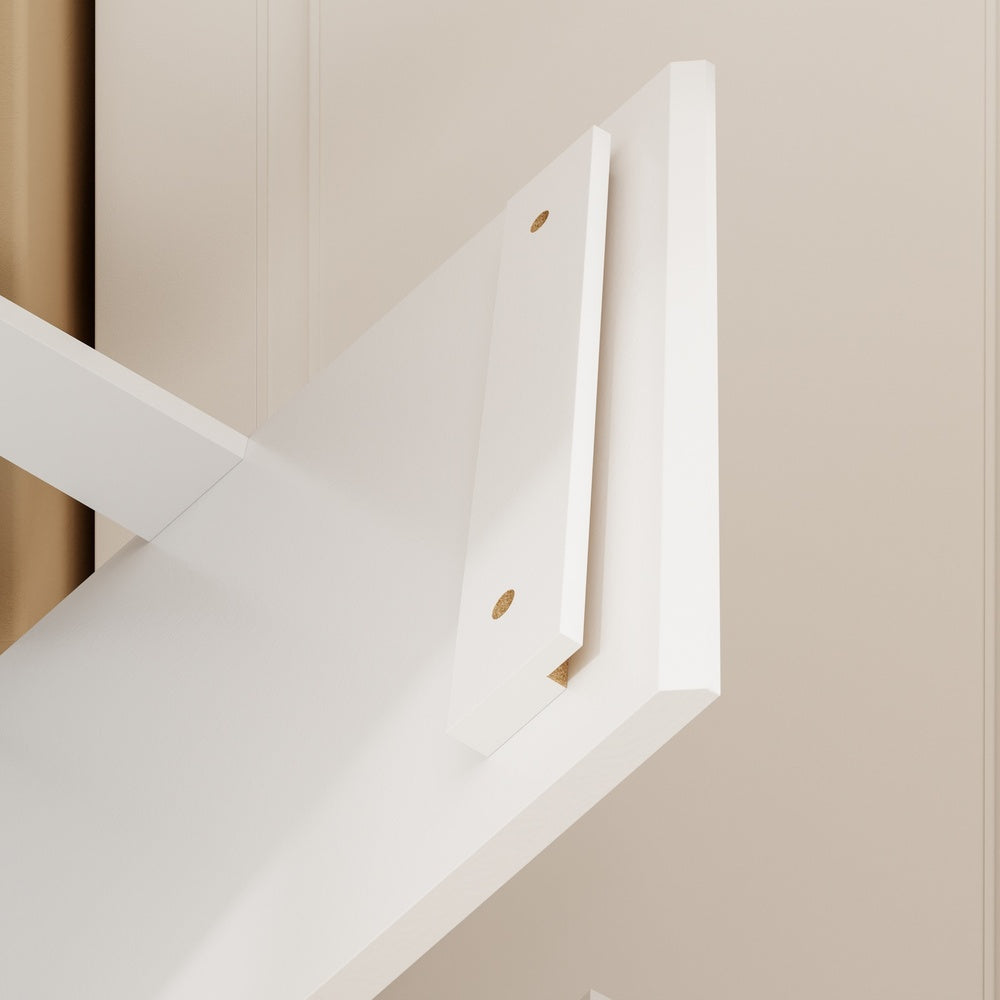 SoBuy FSB112-WN, Tilt Out Rubbish Bin Cabinet for 2 Bins, Narrow, White, 35x25x101.7cm - view 11