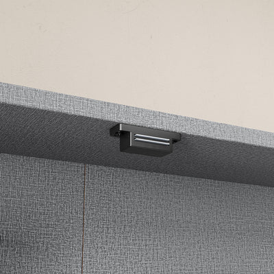 SoBuy FSB113-H-DG, Wall Mounted Cabinet with Glass Doors, 5 Shelves Wall Cupboard, Grey, 80x12.2x80cm - view 5
