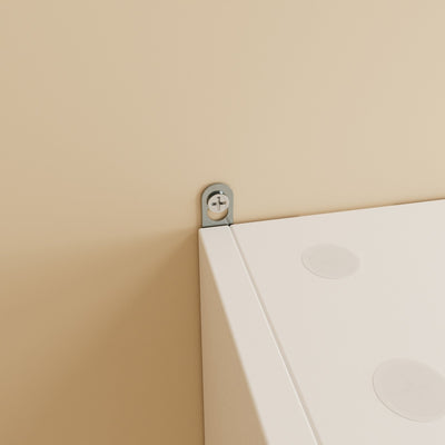 SoBuy FSB113-H-W, White Wall Cabinet with Glass Doors, Adjustable Shelves & Brackets, White, 80x12x80cm - view 4