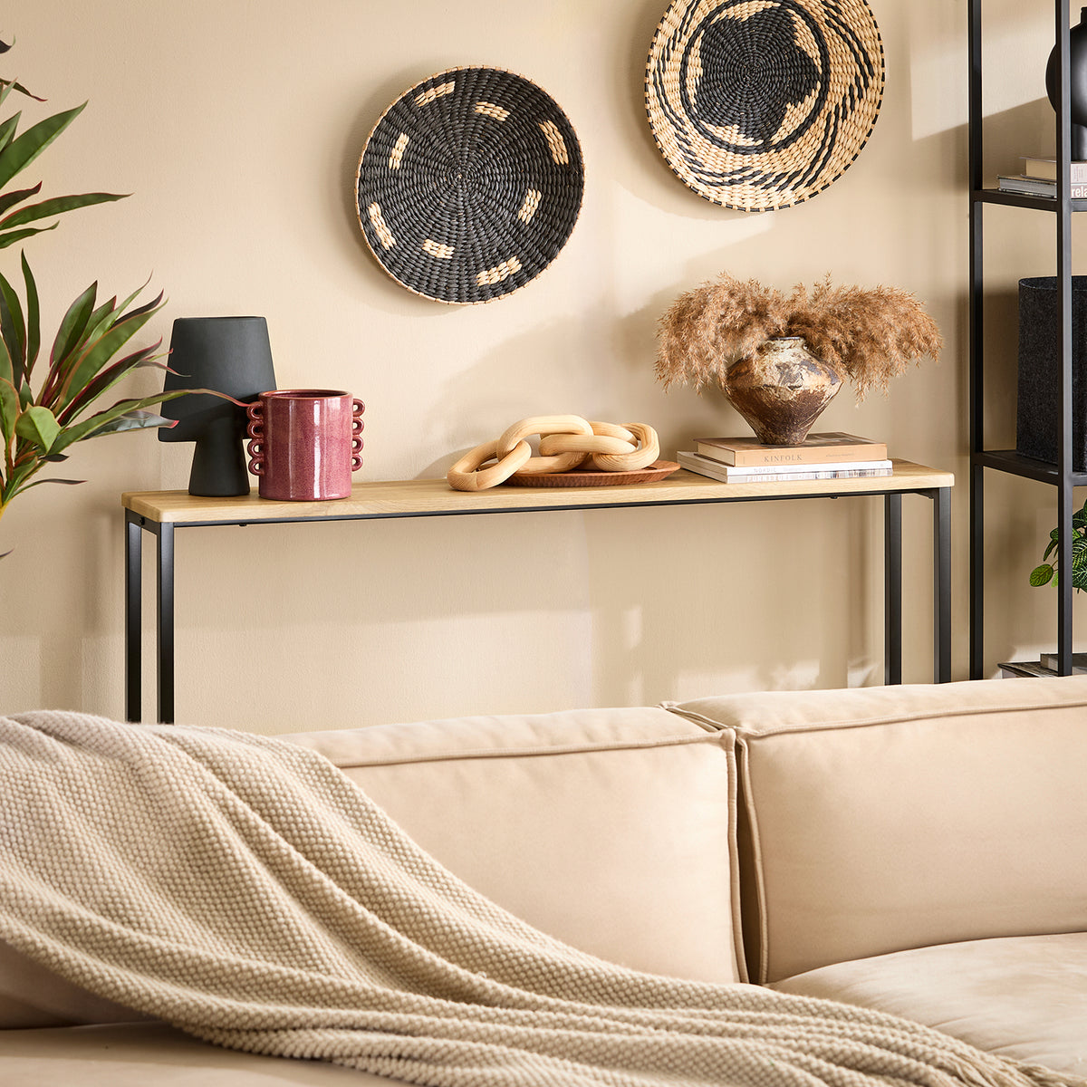 SoBuy FSB19-L-E, Console Table Hall Table Side Table End Table Living Room Sofa Table, Wood