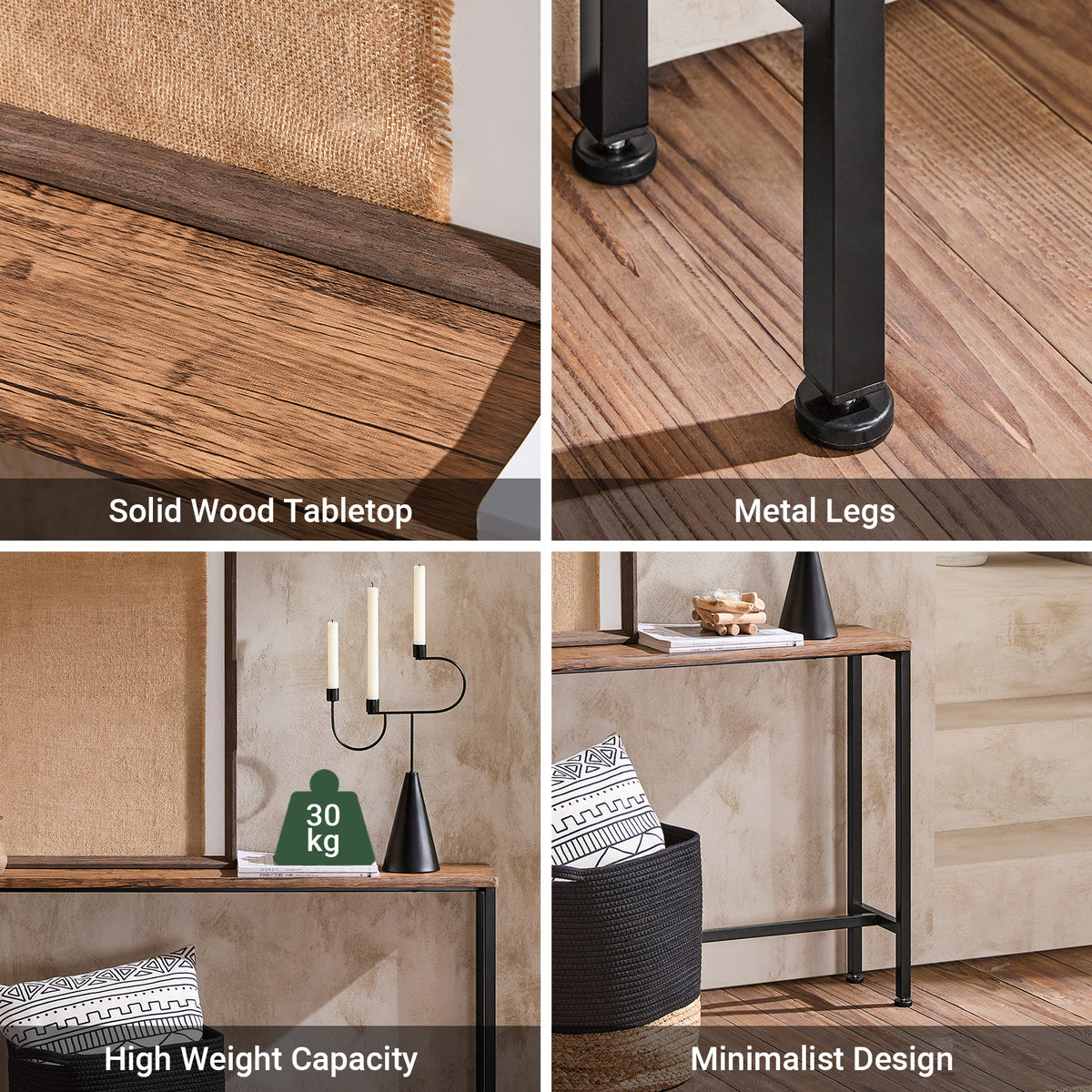 SoBuy FSB19-N, Console Table Hall Table Side Table End Table Living Room Sofa Table, Wood