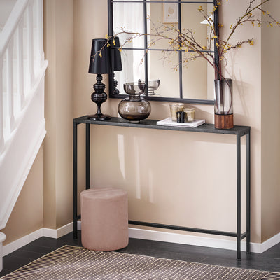 SoBuy FSB19-XL-SCH, Console Table Hall Table Side Table End Table Living Room Sofa Table, Black