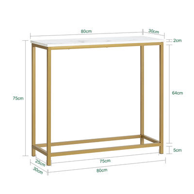 SoBuy FSB29-G, Console Table Side Table End Table Hall Table Living Room Table, Gold