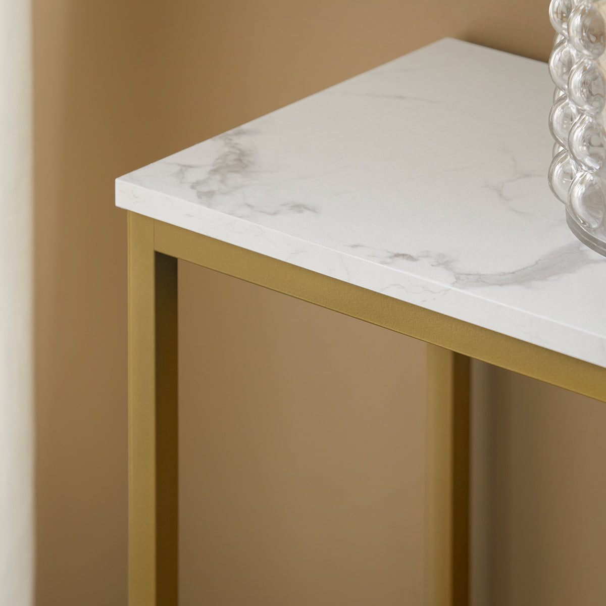 SoBuy FSB29-G, Console Table Side Table End Table Hall Table Living Room Table, Gold