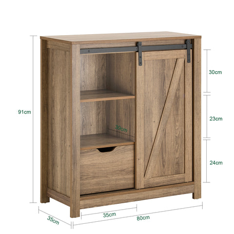 SoBuy FSB59-BR, Storage Sideboard Living Room Cabinet Cupboard Hallway Shoe Cabinet
