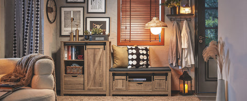 SoBuy FSB59-BR, Storage Sideboard Living Room Cabinet Cupboard Hallway Shoe Cabinet