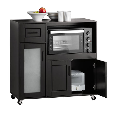 SoBuy FSB78-SCH, Sideboard Microwave Cabinet Dining Room Cupboard Kitchen Trolley