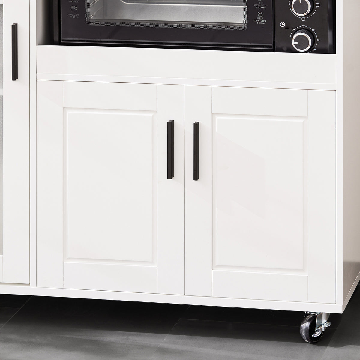 SoBuy FSB78-W, Sideboard Microwave Cabinet Dining Room Cupboard Kitchen Trolley, White