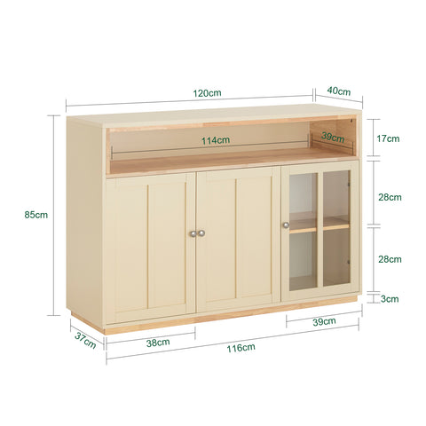 SoBuy FSB80-MI, Sideboard Dining Room Living Room Storage Cabinet Cupboard