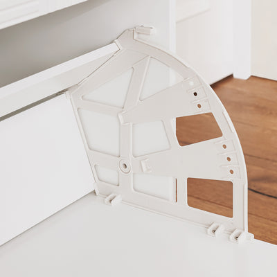 SoBuy FSB95-W, Shoe Cabinet Shoe Storage Cupboard with 2 Flip-drawers and 1 Glass Door, White