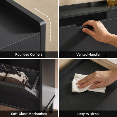 SoBuy FSR100-SCH assembly instructions – flat pack narrow shoe cabinet easy self-assembly