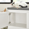 SoBuy FSR136-W, Cat House Cat Litter Box Cabinet, Shoe Bench Shoe Storage Cabinet