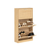 SoBuy FSR137-L-J, 3 Drawers Shoe Cabinet Storage Cupboard Organizer Unit