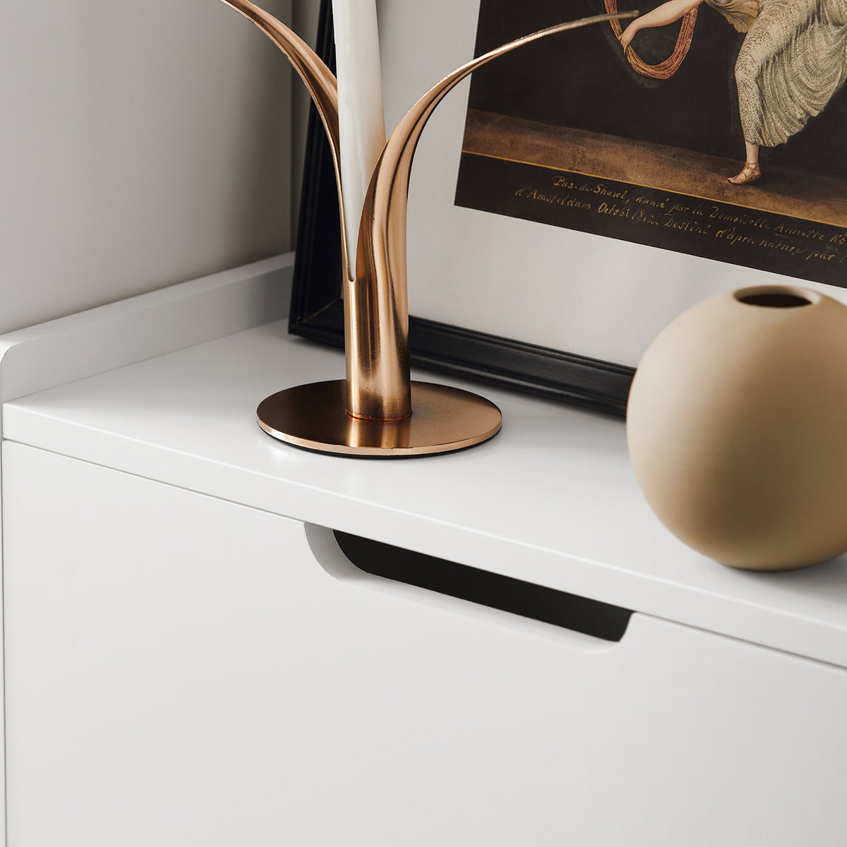 SoBuy FSR151-W, Narrow Shoe Rack with 2 Flip Drawers Slim Wooden Shoe Storage Cupboard for Hallway Entrance Foyer or Understairs White W50 x D19 x H91cm