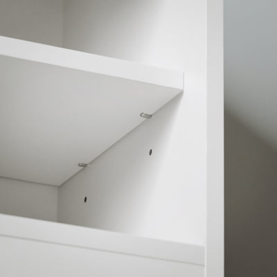 SoBuy FSR153-W, Hallway Shoe Bench Shoe Rack Shoe Cabinet with a Sliding Door and Seat Cushion White W80 x D30 x H49cm