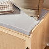 SoBuy FSR154-N, Hallway Storage Bench Shoe Bench Shoe Rack Shoe Cabinet with 2 Sliding Doors and Seat Cushion