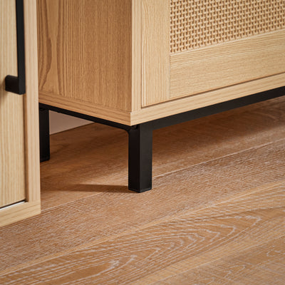 SoBuy FSR155-N, 3 Flip-drawers Shoe Cabinet Shoe Rack Shoe Storage Cupboard Organizer, Natural, W60 x D24 x H127cm