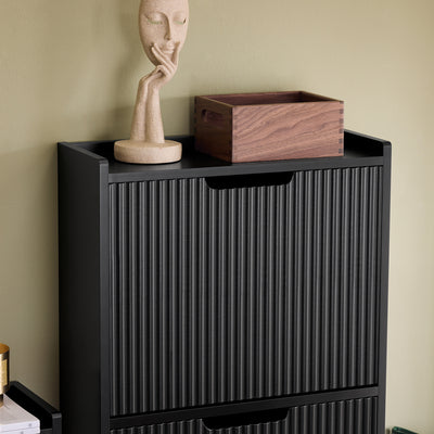 Multi-purpose top surface – Extra space for keys, décor, or mail
