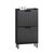 SoBuy FSR177-SCH, Narrow Shoe Rack with 2 Flip Drawers Slim Wooden Shoe Storage Cupboard for Hallway Entrance Foyer or Understairs Black W50 x D19 x H90cm
