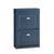 SoBuy FSR78-B, Shoe Rack Cabinet with 2 Flip Drawers, Slim Shoe Storage Unit for Hallway, Entryway, Corridor, Small Spaces, MDF Wooden Cupboard, Blue W55 x D24 x H83cm