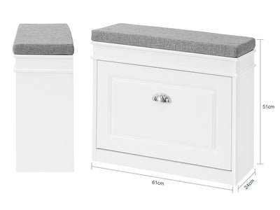 Made of high-quality MDF (FSC Certified), measuring W61 x D24 x H51cm.