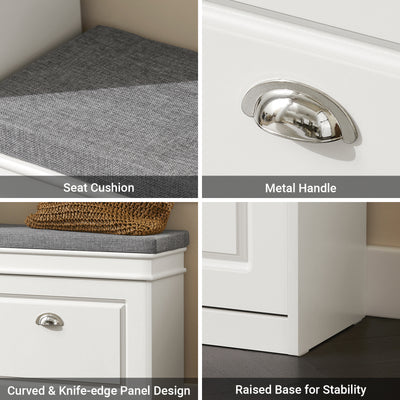 Comes with a grey seat cushion that’s removable and comfortable.