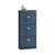 SoBuy FSR94-B, Shoe Storage Cabinet Organizer Narrow Shoe Cabinet with 3 Flip Drawers, Slim Storage Unit for Hallway, Entryway, Corridor, Small Spaces, MDF Wooden Cupboard, Blue, 53x24x118cm