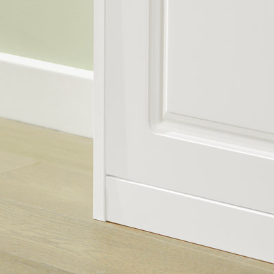 SoBuy FSR64-W+FSR94-W, Shoe Bench + Shoe Cabinet With Flip Drawers, 24cm Depth White Hallway Set