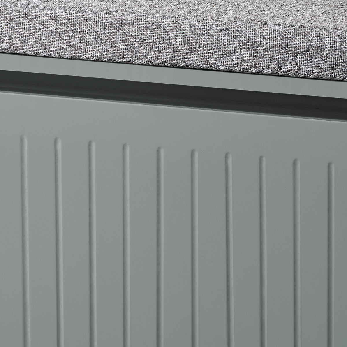 SoBuy FSR98-L-HG, Hallway Shoe Bench Shoe Rack Shoe Cabinet with Seat Cushion and Flip-drawer, Grey