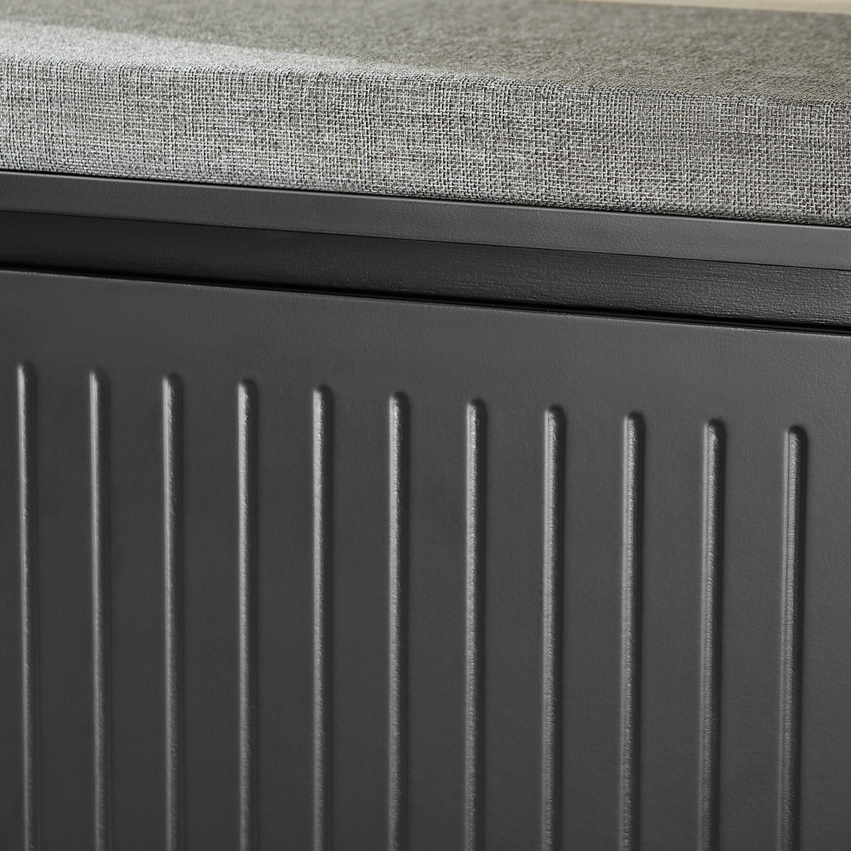 SoBuy FSR98-L-SCH, Shoe Storage Bench with Cushion - Shoe Rack & Cabinet with Flip Drawers, Modern Design, Space-Saving, 155kg Load Capacity, Ideal for Hallway & Living Room, Black W80 x D26 x H45cm