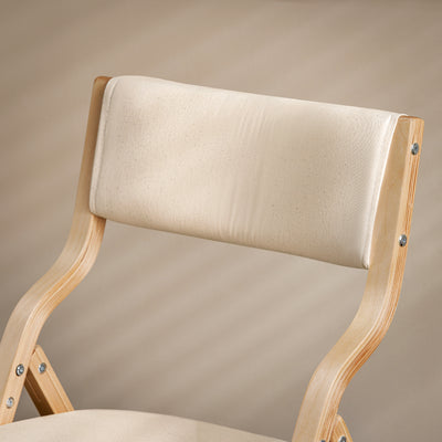 SoBuy FST40-W removable washable fabric seat cover detail – white folding chair easy-clean upholstery