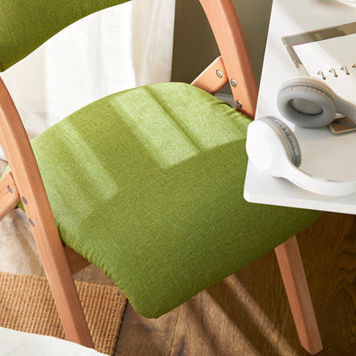 SoBuy FST92-GR anti-slip footpad detail – stable floor protection on green ergonomic folding chair
