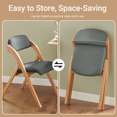SoBuy FST92-SG one-second fold mechanism detail – dark grey folding chair compact storage space-saving