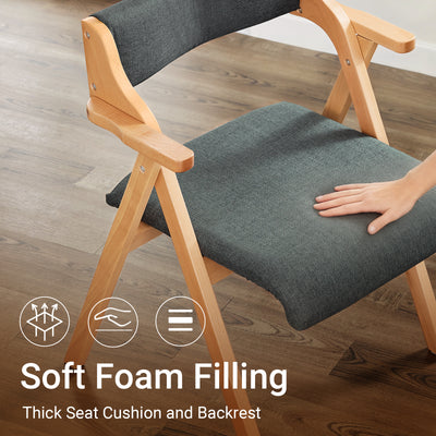 SoBuy FST98-SG foldable chair stable triangular frame – 150kg load capacity