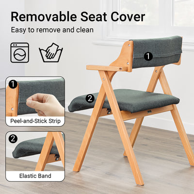 SoBuy FST98-SG padded seat detail – 47×47cm wide cushion removable washable cover