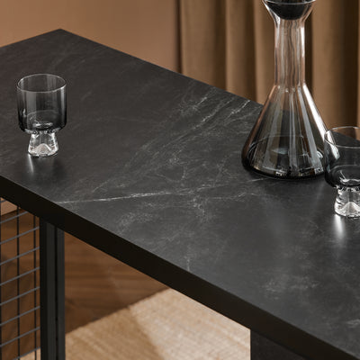 SoBuy FWT100-SCH, Kitchen Breakfast Bar Table Dining Table Coffee Bar, Black