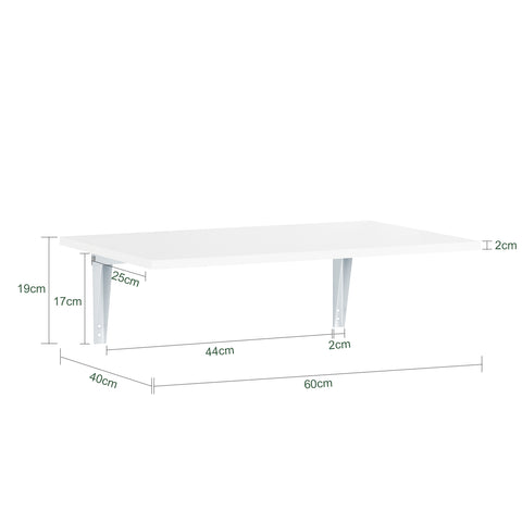SoBuy FWT21-W, Folding Wall-mounted Drop-leaf Table, Kitchen & Dining Table