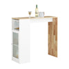 SoBuy FWT99-WN, Kitchen Breakfast Bar Table Dining Table Coffee Bar with Storage Cupboard
