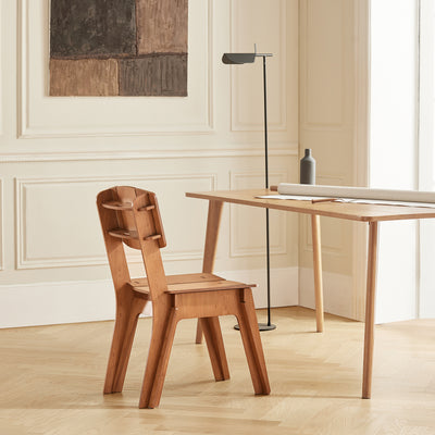 SoBuy HFST01-BR, Kitchen Chair Dining Chair Office Chair Desk Chair in Mortise and Tenon Structure, Brown