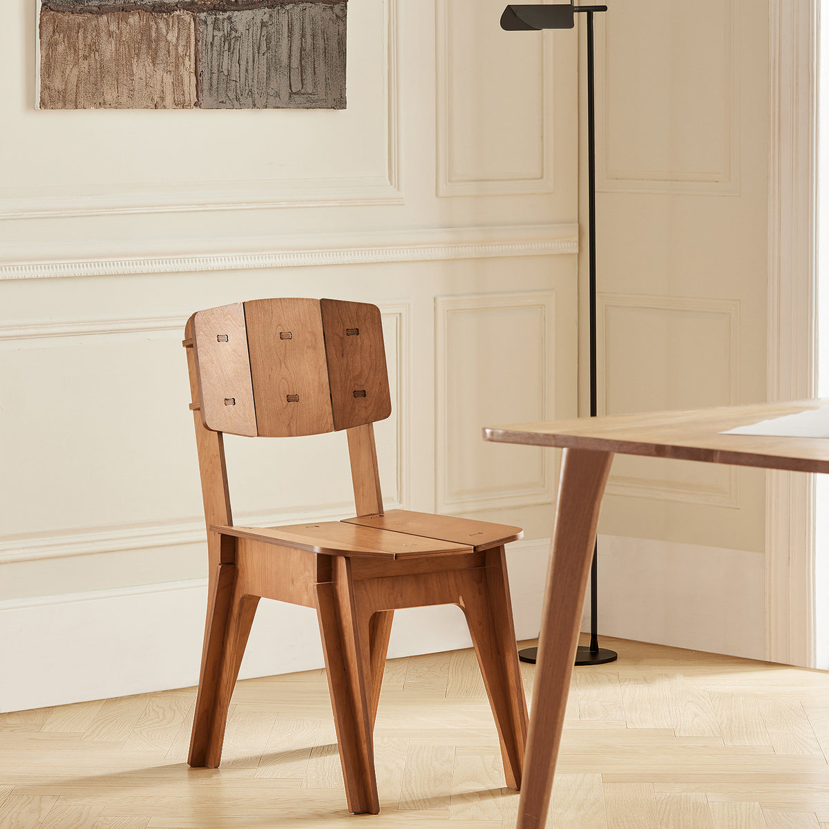 SoBuy HFST01-BR, Kitchen Chair Dining Chair Office Chair Desk Chair in Mortise and Tenon Structure, Brown