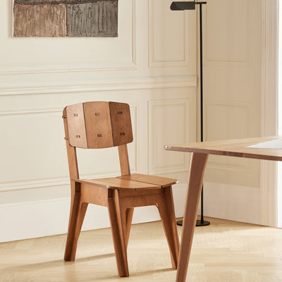 SoBuy HFST01-BR, Kitchen Chair Dining Chair Office Chair Desk Chair in Mortise and Tenon Structure, Brown