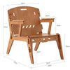 SoBuy HFST02-BR, Armchair Leisure Relax Chair Living Room Chair in Mortise and Tenon Structure