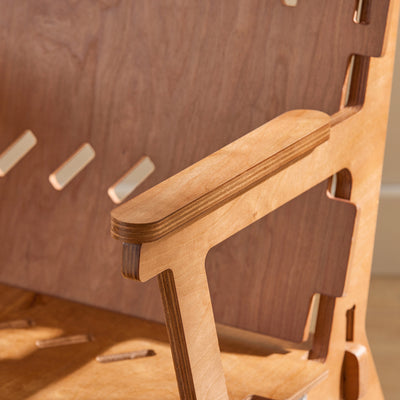 SoBuy HFST02-BR, Armchair Leisure Relax Chair Living Room Chair in Mortise and Tenon Structure, Brown