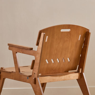 SoBuy HFST02-BR, Armchair Leisure Relax Chair Living Room Chair in Mortise and Tenon Structure, Brown