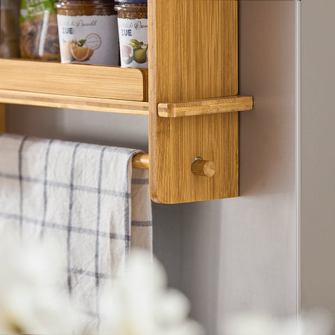 SoBuy KCR03-N, Adjustable Kitchen Spice Jars Hanging Storage Racks Shelf