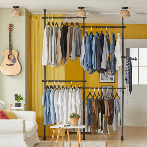SoBuy KLS03-SCH, Adjustable Wardrobe Organiser Clothes Storage Shelf System