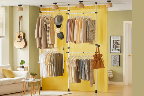 SoBuy KLS03, Adjustable Wardrobe Organiser Clothes Storage Shelf System