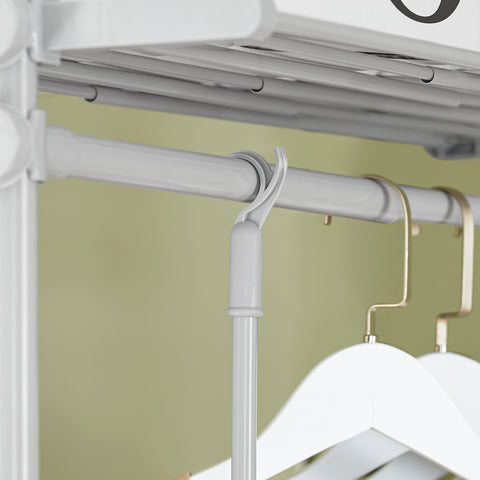 SoBuy KLS07-HG, Adjustable Wardrobe Organiser Clothes Storage Shelf System