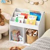SoBuy KMB01-II-W, Children Kids Bookcase Storage Display Rack Organizer Holder, White